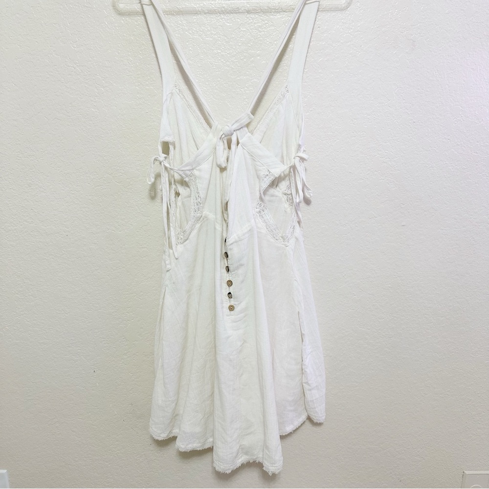 New free people Vivi Lace Trim Minidress size L - Picture 10 of 14